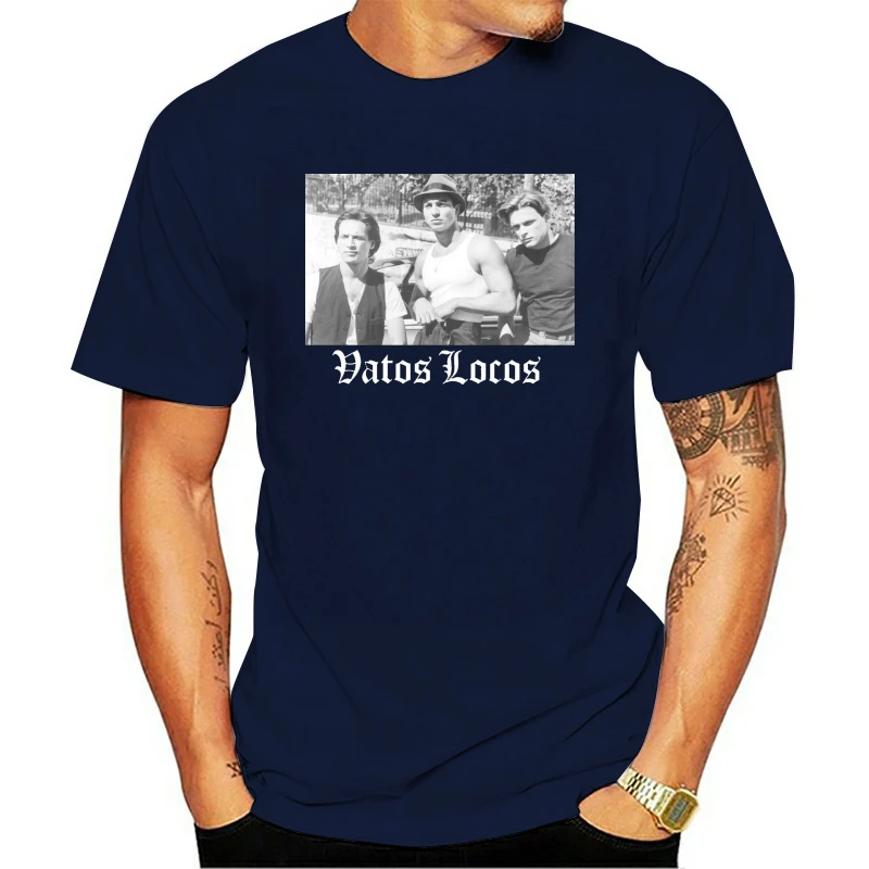 

Vintage VATOS LOCOS Retro Tshirt Size S M L XL 2XL T-Shirt High Quality Casual Printing