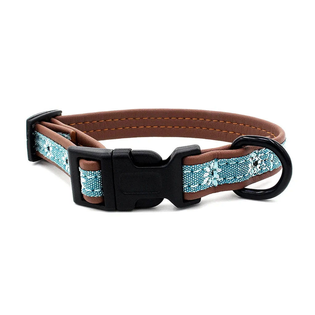 Для собак кошек домашних питомцев ошейники для Маленькое платье с цветочным