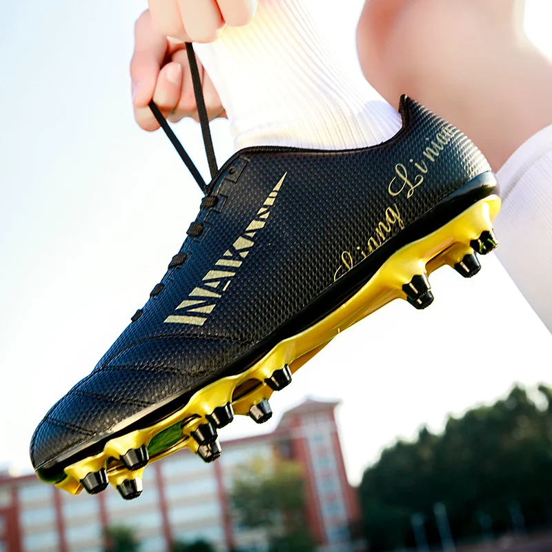 

Детские Студенческие футбольные туфли, уличные мужские футбольные тренировочные кроссовки с длинными шипами, удобные футбольные туфли
