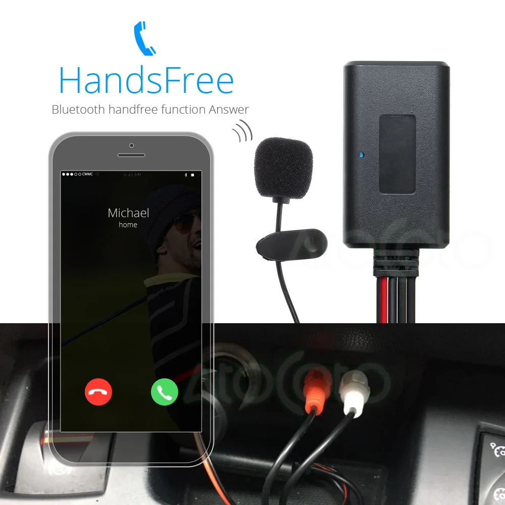 Автомобильный Универсальный комплект Bluetooth 5 0 для телефонных звонков микрофон