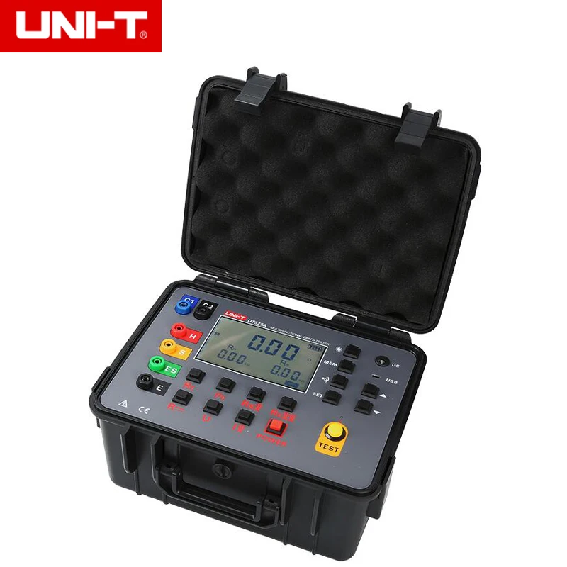 UNI-T UT575A двойной зажим тестер сопротивления заземления большой Экран Подсветка Дисплей