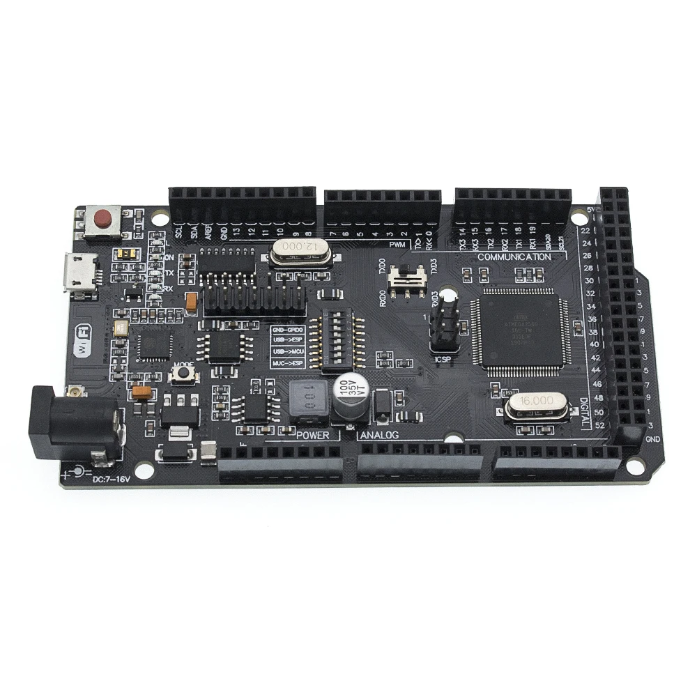 Mega2560 + Wi Fi R3 ATmega2560 ESP8266 (32 Мб памяти) с поддержкой CH340G в виде CH340G. Совместимость Mega