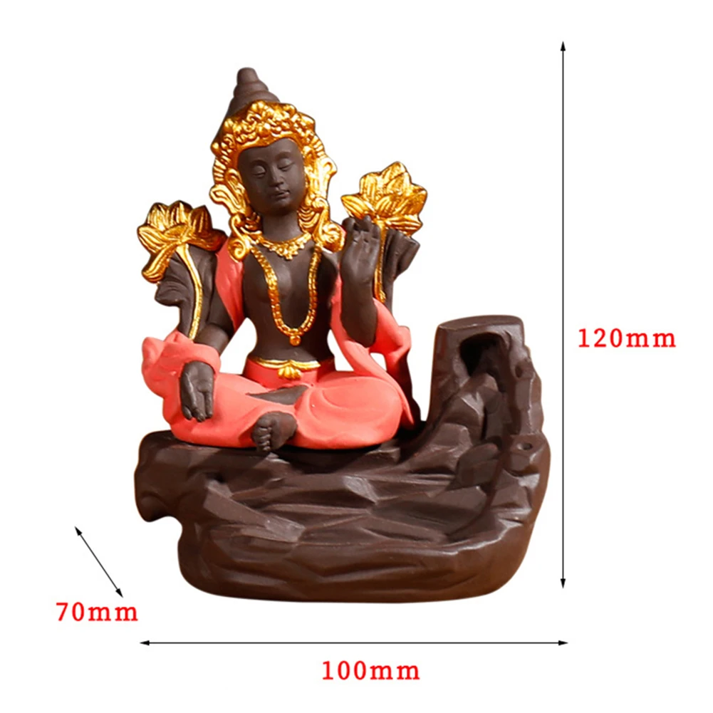 Керамическая курильница с обратным потоком в форме Будды печь для обжига