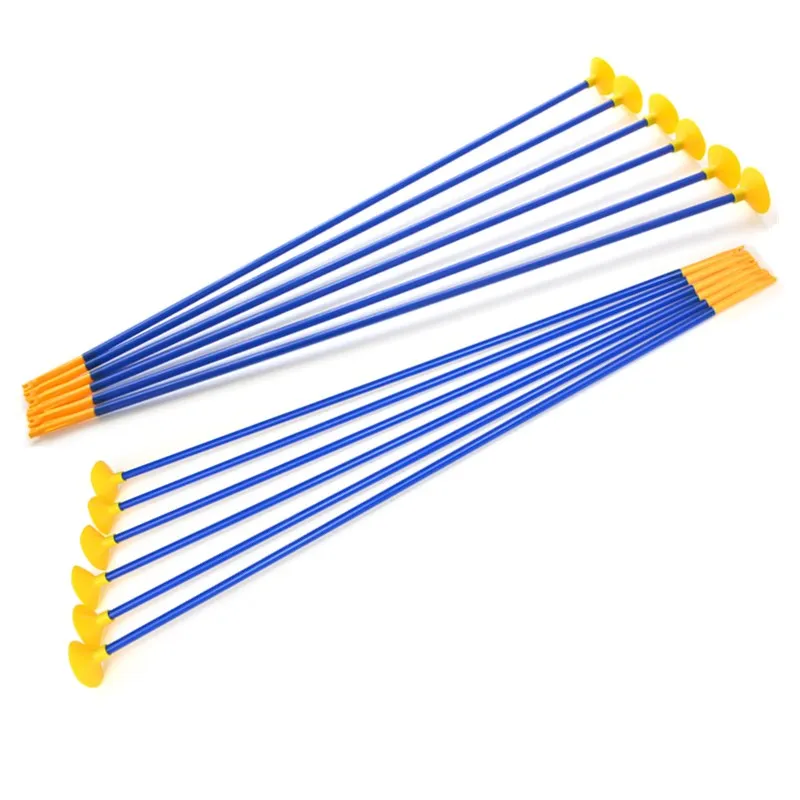 12 pcs 6 шт./12 шт. стрельба из лука для детей присоска стрела игра стрельба пластиковые стрелы для детской стрельбы аксессуары для тренировок на открытом воздухе - Цвет: 12 pcs