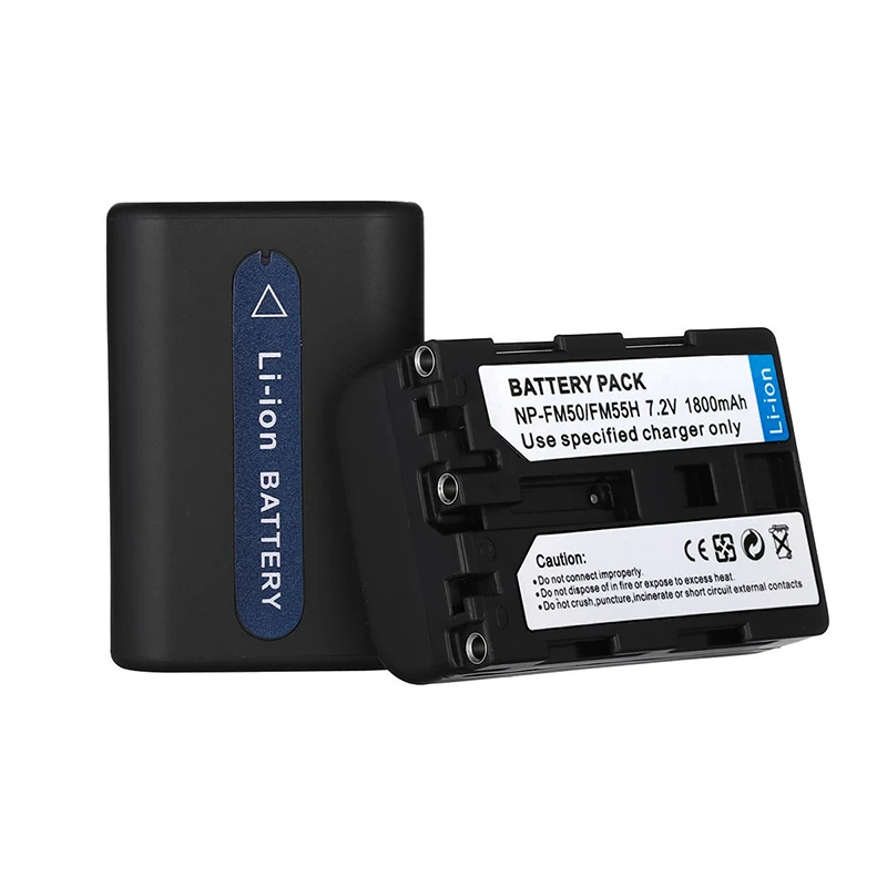 1pc 1800mAh NP-FM50 NP FM50 FM55H Battery Pack For Sony NP-FM51 NP-FM30 NP-FM55H NP-FM90 DCR-PC101 A100 Series DSLR-A100 | Электроника
