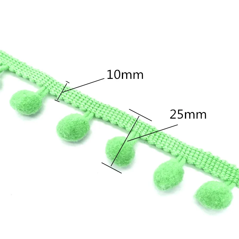 Кружево с помпонами 5 ярдов отделка шариковой лентой мини жемчужная помпон лента