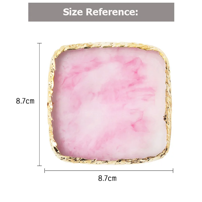 1 шт. Палетка из натурального камня смолы цветные накладные ногти