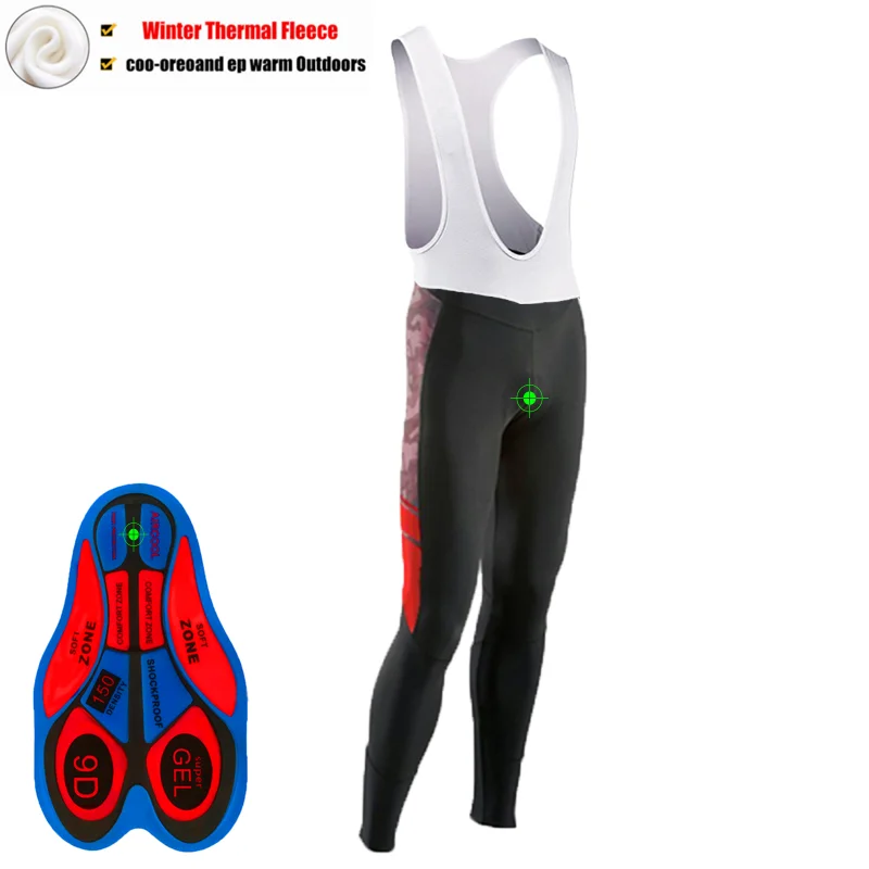 Winter Long Pants NW сохраняющие тепло велосипедные комбинезоны зимние термальные брюки для горного велосипеда велошорты Coolmax 9D гелевые штаны для велоспорта - Цвет: Winter Long Pants