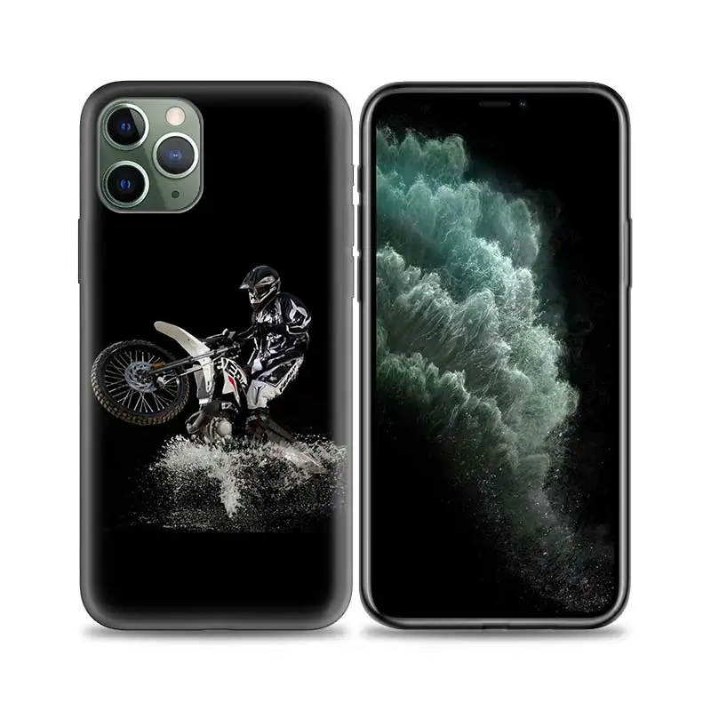Moto Cross motorcycle sports Case for Apple iPhone 11 Pro 13 14XS Max XR X 7 8 SE 12 Mini Soft TPU Phone Cover Coque