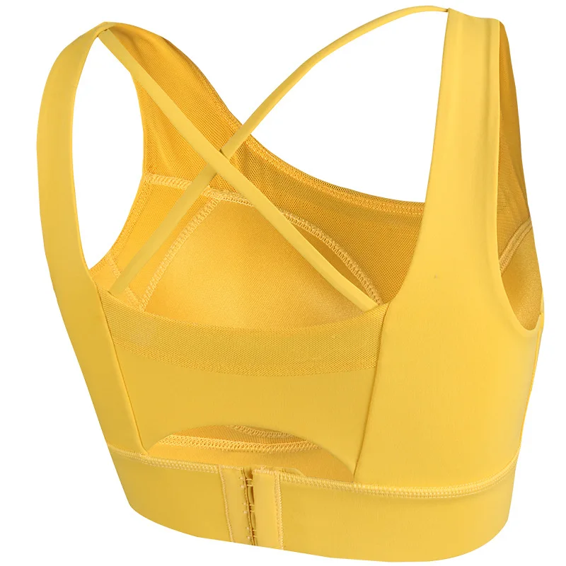 

New sports vest women's high-intensity all-in-one sports underwear beauty back fitness bra yoga vest