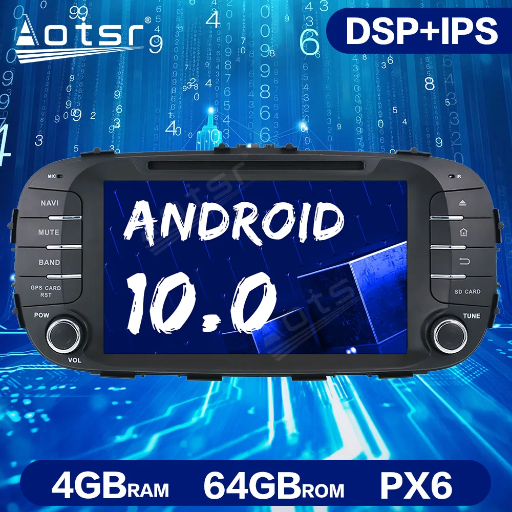 Автомобильный радиоприемник на Android 10 0 для Kia Soul автомобильный GPS навигатор 2014 2015
