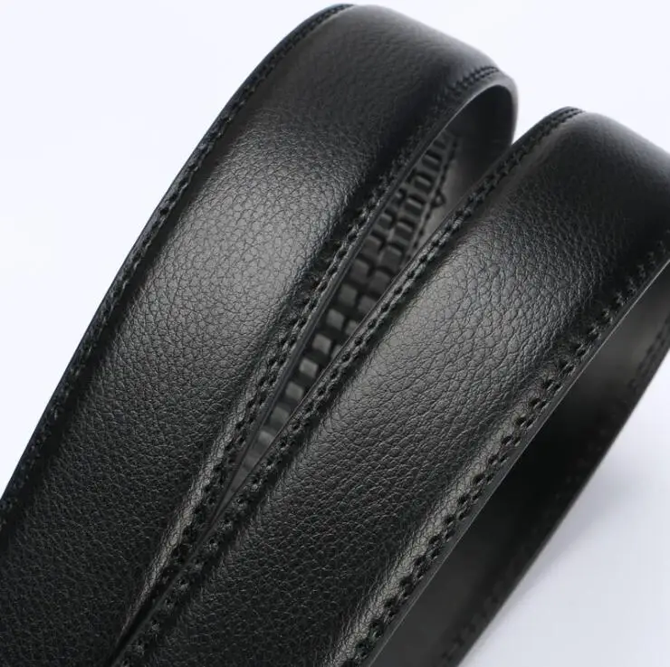 

men's automatic buckle belts No Buckle Belt Brand Belt Men High Quality Male Genuine Strap Jeans Belt 3.5cm belts