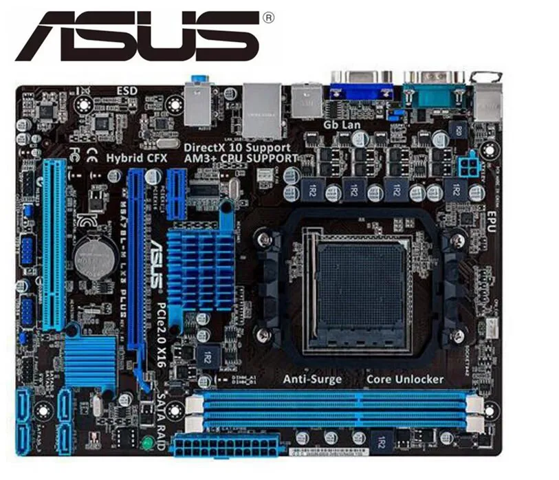 Настольная материнская плата для ASUS M5A78L-M LX3 PLUS оригинальная с разъемом AM3 + DDR3 USB2.0