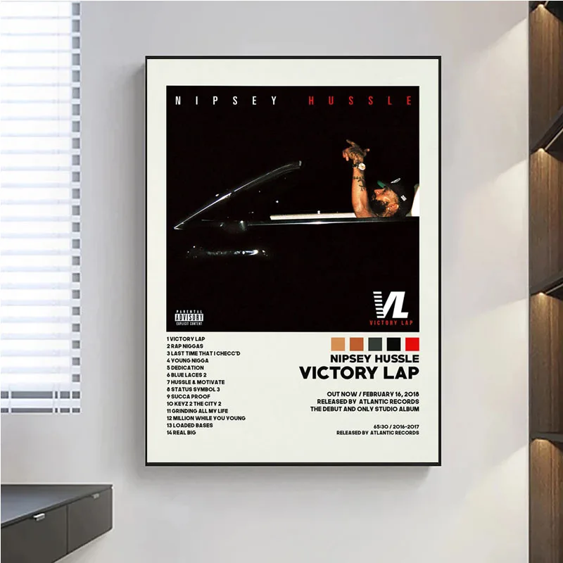 Постер C164 Nipseyes музыкальный альбом в стиле хип-хоп | Дом и сад