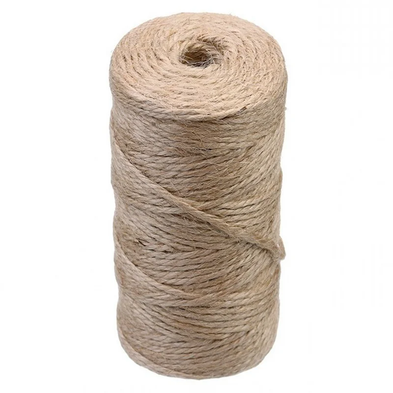 100 м натуральный джутовый шпагат 3Ply декоративно-прикладное искусство джутовая