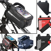 waterproof bicycle frame bag with bottle cage bike triangle bags for front frame mtb bicycle saddl cycl bag bike accessories