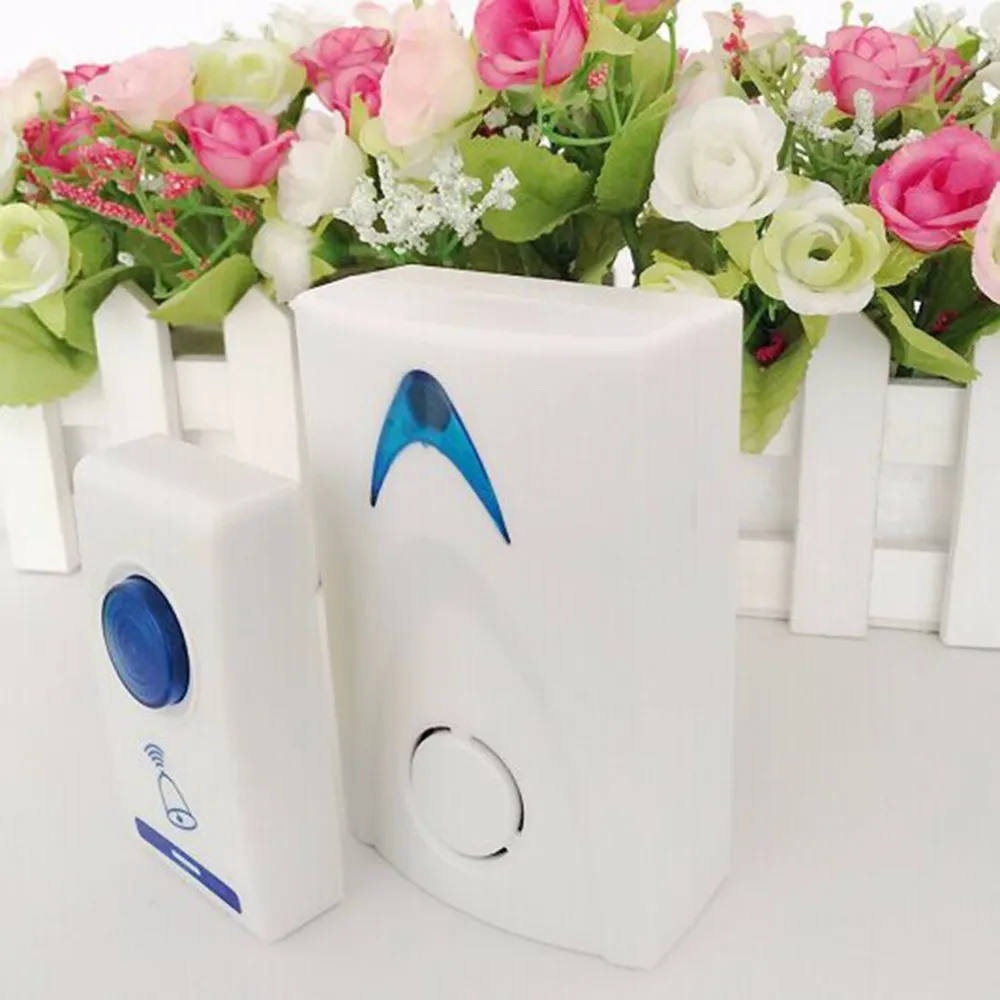 1 шт. светодиодный беспроводной дверной звонок с изображением колокольчика и