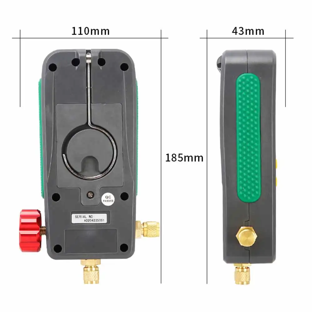

DUOYI DY518 Digital Refrigeration Pressure Gauge Air Conditioning Vacuum Pressure Manifold Tester For Car Home Repair Tool