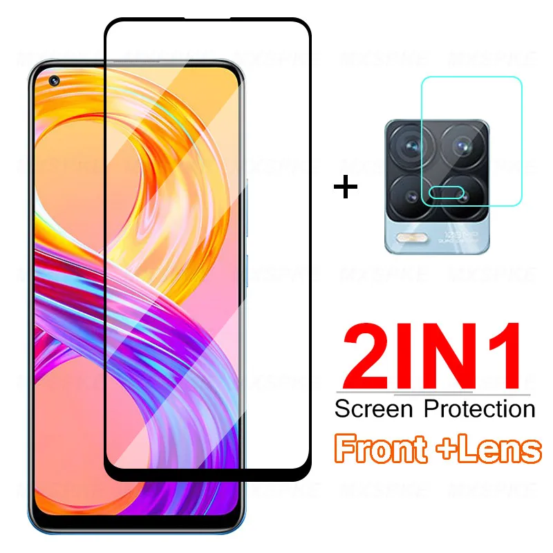 

Закаленное стекло 2 в 1 для Oppo Realme 7i 8 7 Pro, Защитное стекло для камеры, Защитное стекло для камеры Realme 8 7 Asia, Защитное стекло для экрана