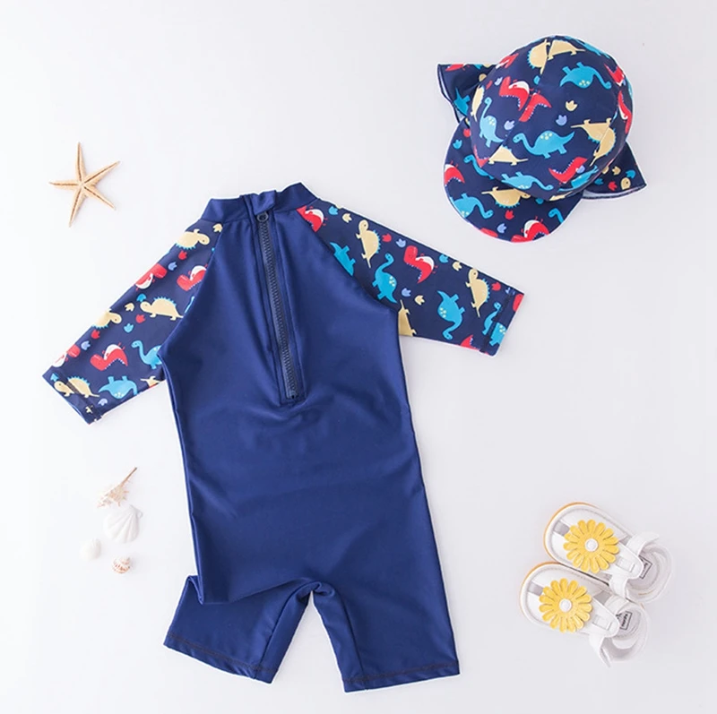 От 2 до 7 лет детский купальный костюм для мальчиков и девочек с рисунком