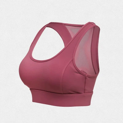

New sports underwear women's shockproof running, gathering and shaping sexy mesh wearing Fitness Yoga bra and beautiful vest