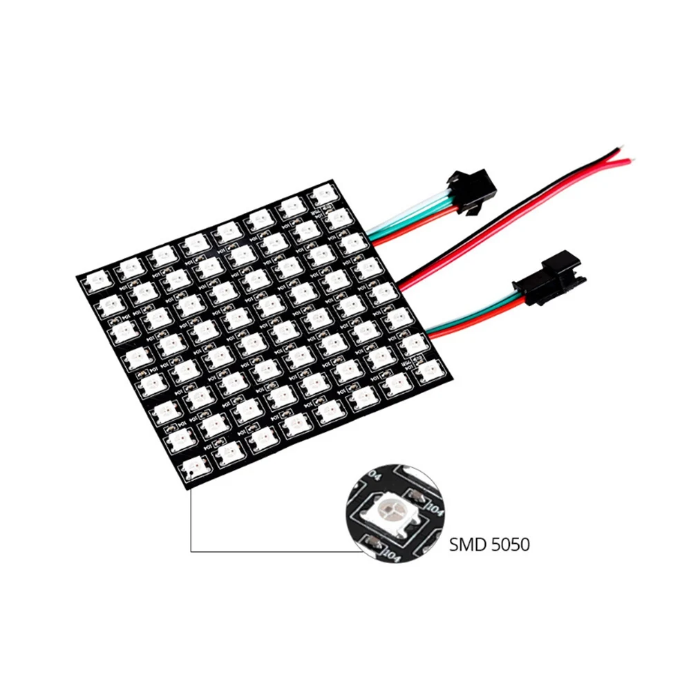 WS2812B WS2812 RGB Светодиодная панель экран со светодиодной полосой пикселей цифровой