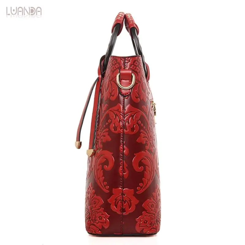 Женская сумка через плечо с цветочным принтом винтажная женская