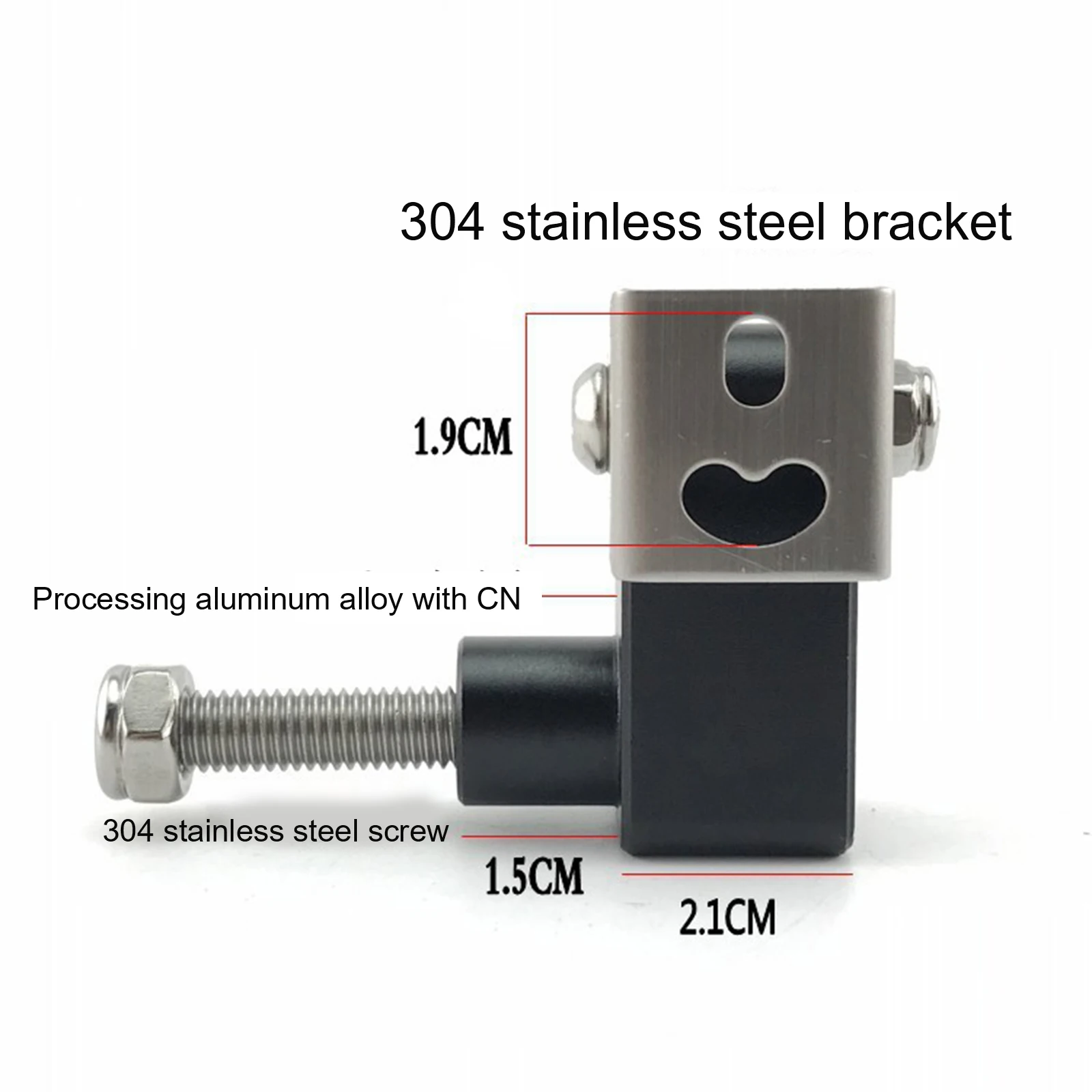 

2pcs Motorcycle LED Headlight Bracket Tail Light Bracket Fog Lamp Mounting Bracket Universal