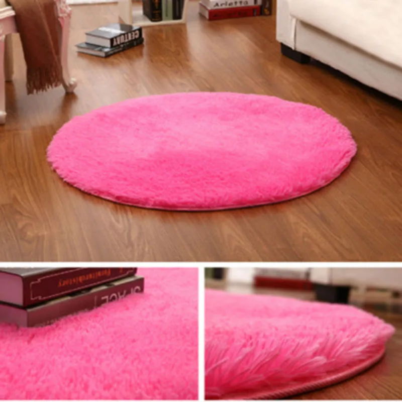 Коврики для спальни Шелковый Круглый прикроватный ковер коврик йоги шелковая