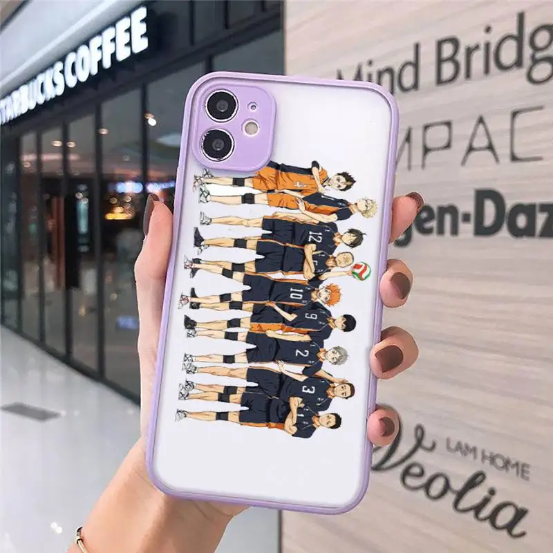 

Haikyuu Hinata attacks cover Phone Cases matte transparent For iphone 7 8 11 12 plus mini x xs xr pro max cover