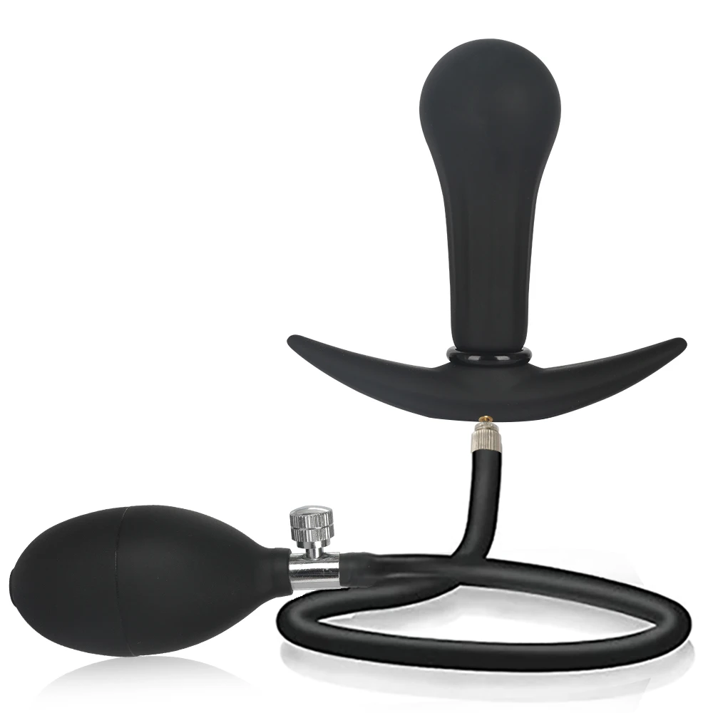 Надувной анальный фаллоимитатор Анальный расширитель увеличиваемый без