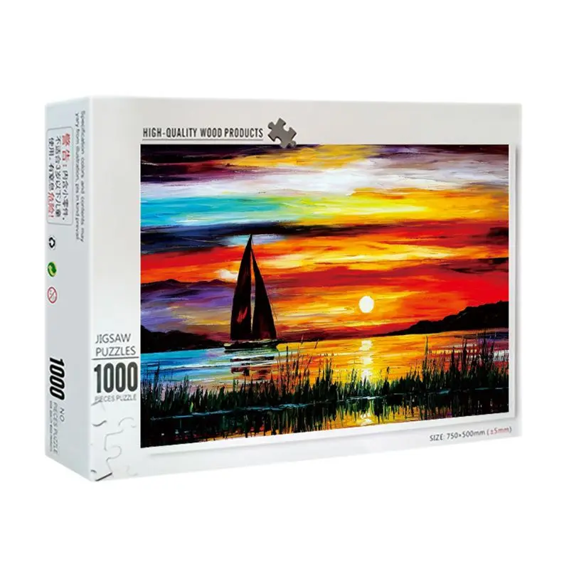

1000 Pcs / Pack Adult Puzzles Large Size Educational Gift Assemble Jigsaw Games