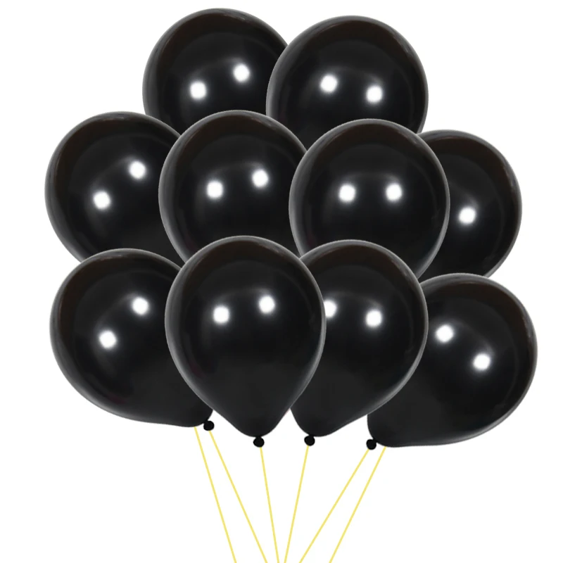 50 шт. латексные воздушные шары золотистые белые черные розовые|Воздушные и