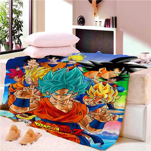 Аниме драконий жемчуг Z Goku одеяло коврик гобелен с героями мультфильмов супер мягкое настенное покрывало пляжное полотенце коврик одеяло пляжное полотенце