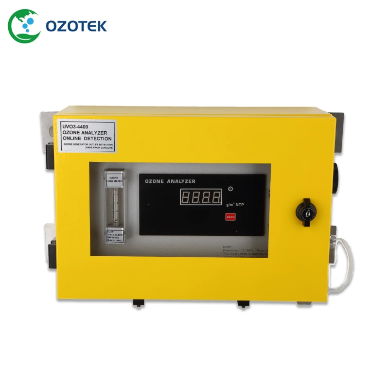 

Wall mounted ozone analyzer UVO3-4400AC 0-200mg/L(MAX:350mg/L) to measure ozone output of ozone machine