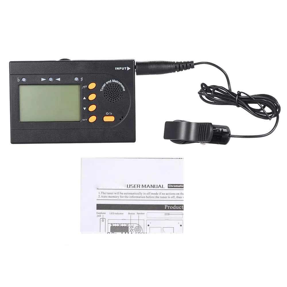 Новый стиль гитарный тюнер Хроматическая фотомагнитола портативный прибор для