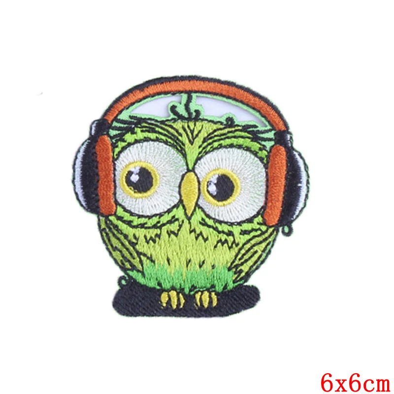 Патч с изображением милой совы вышитые патчи для одежды сделай сам Аппликации