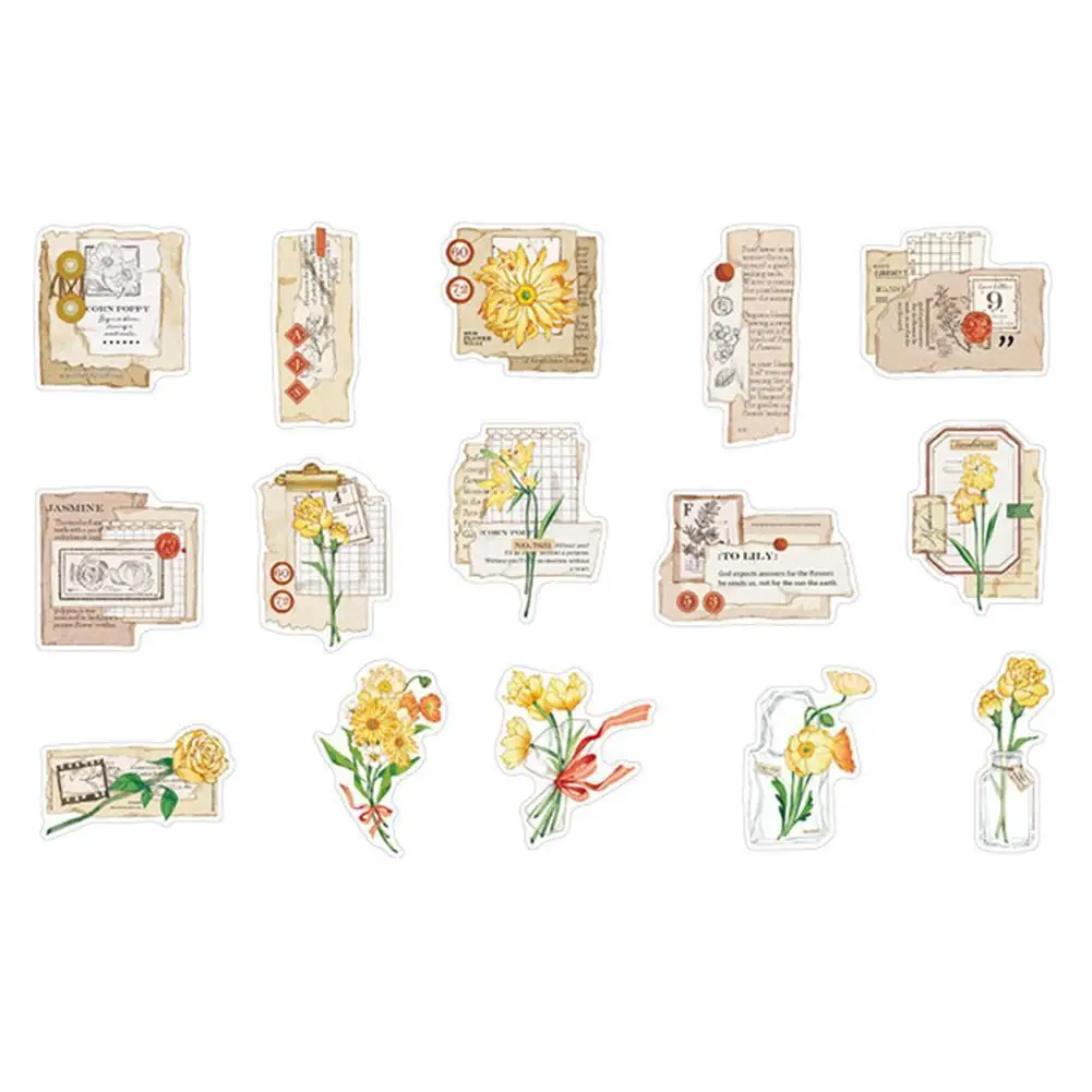 

30pcs/set Plant Flower Sticker Packing Label Scrapbooking Decoration Stationery Stickers Photo DIY Albums Stickers Urnal Cr P6F5