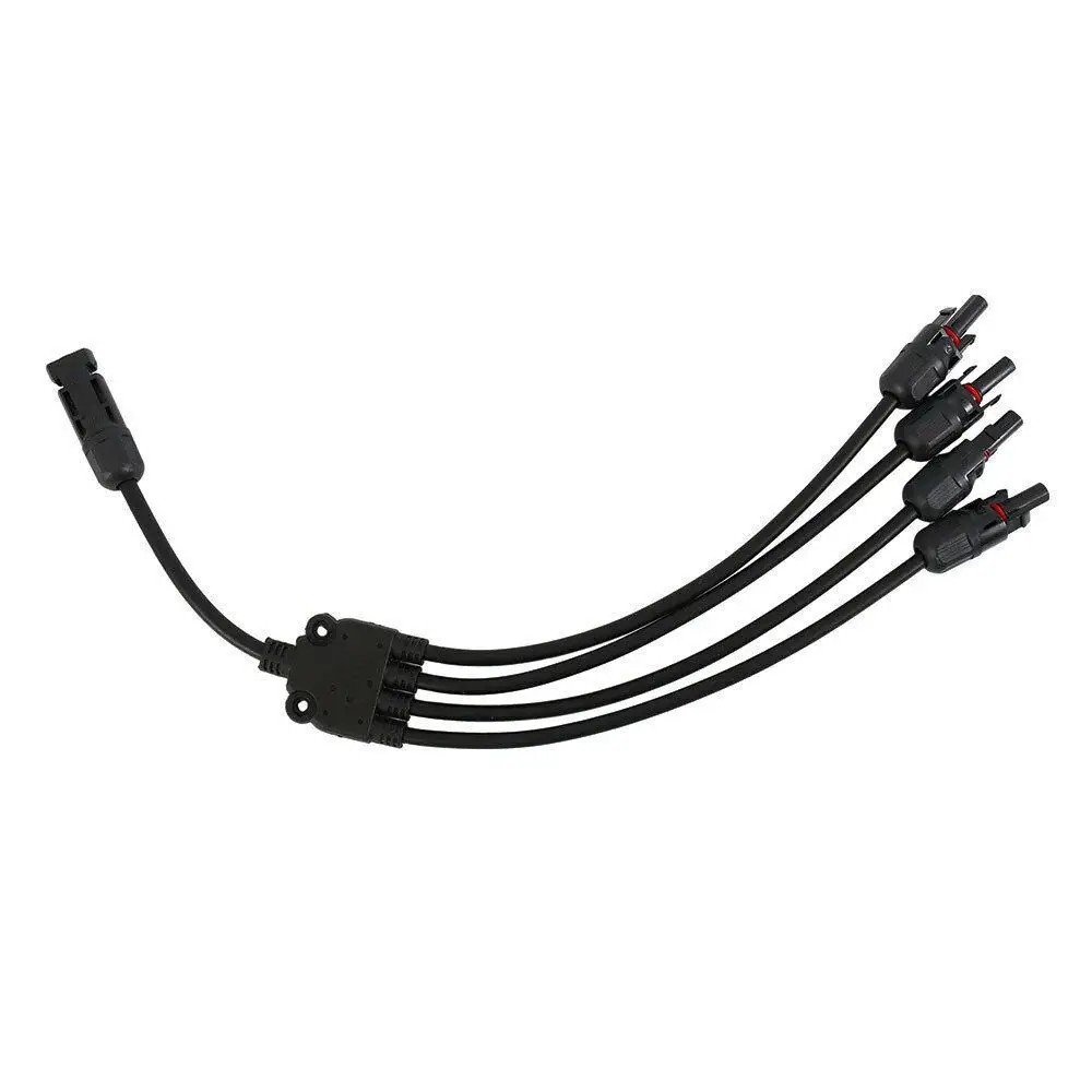 1 Pair Solar Style Branch Y Adapter Connectors to 4 Male and Female Panel Cable Photovoltaic Connector or | Обустройство дома