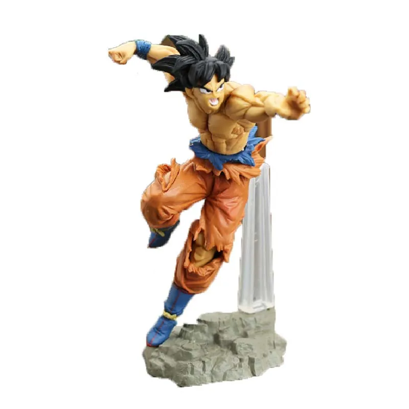 

Dragon Ball Anime Figure Super Saiyan with Stand Son Goku Action Figures Doll Ornaments Boys Toys Kids Gifts