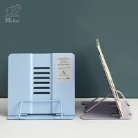 new morandi color book storage rack iron organizer tablet book newspaper multifunction display stand music score recipe holder