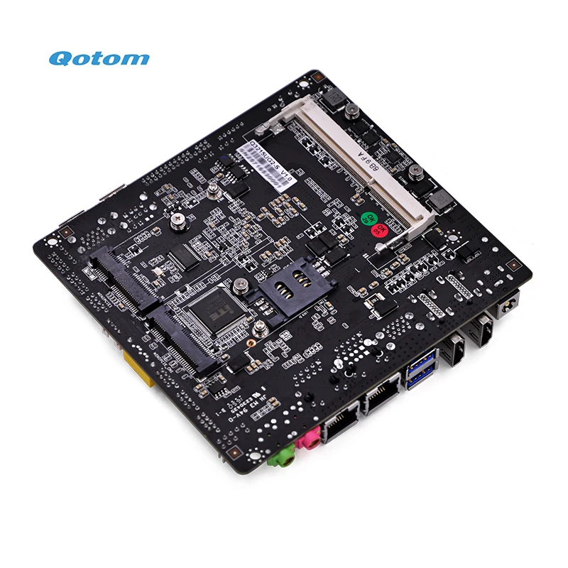 Qotom Mini PC Core i3 5005U процессор Встроенный двухъядерный 2 0 ГГц безвентиляторный дизайн