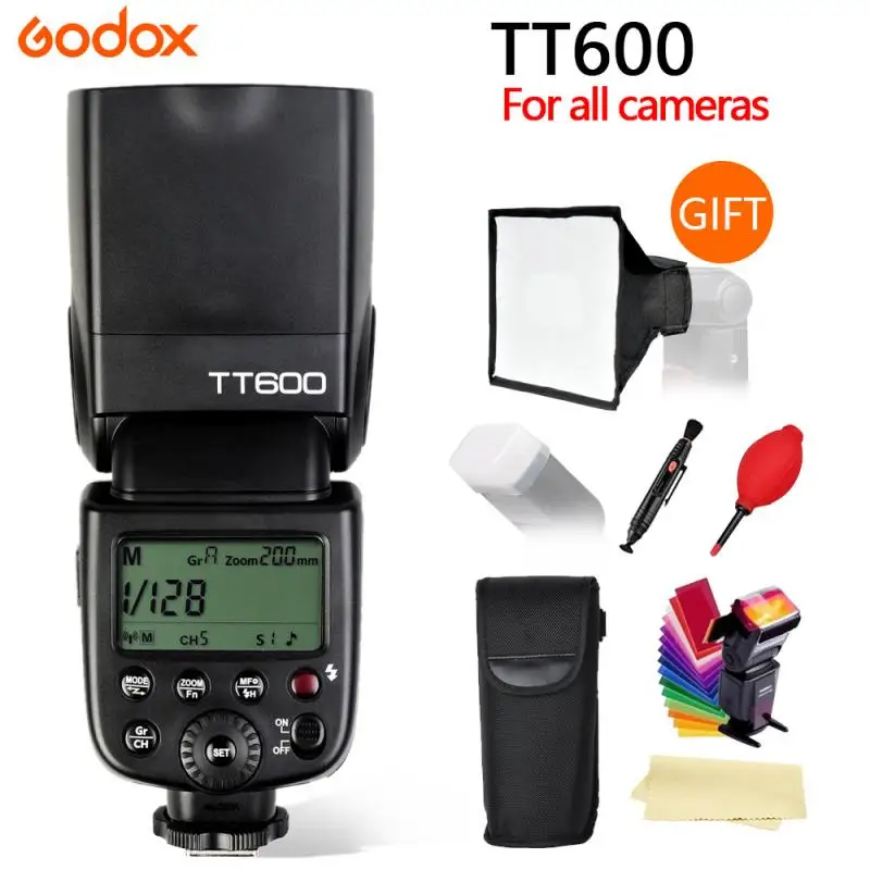 Godox TT600S TT600 Вспышка Speedlite Встроенная 2 4G Беспроводная ТРИГГЕРНАЯ система GN60 для Canon