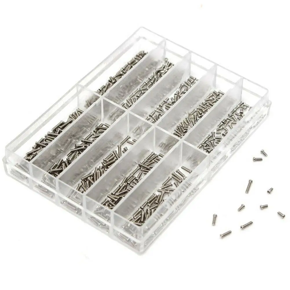 Universal Stainless Steel M1.2 Cross Screws 1.6 - 6.0 Mm Rust Proof and Durable 1 Box of | Обустройство дома