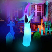 3 6m halloween costume multicolor led light halloween cosplay inflatable scary ghost toy outdoor party courtyard garden decor