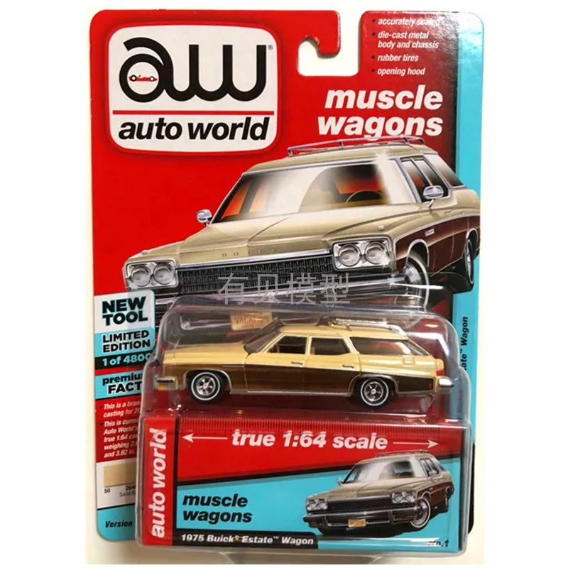 

Auto World AW cars 1/64 1975 Buick Estate Wagon MUSCLE WAGONS