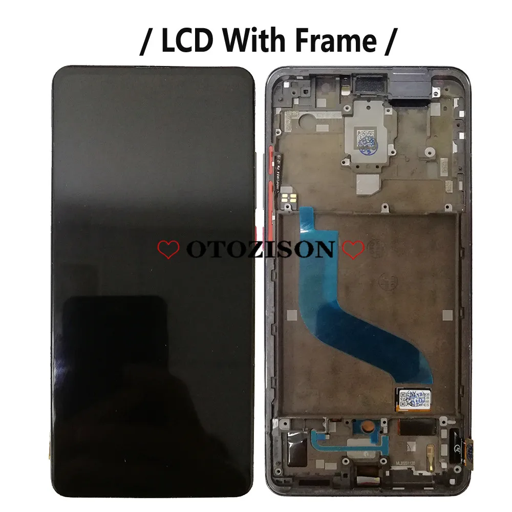 Kup Mi 9T Wyświetlacz Dla Xiaomi Mi 9tpro LCD Z Ramką M1903F10G M1903F11G LCD Ekran Dotykowy Digitizer Zgromadzenie Części Zamienne