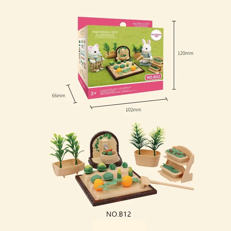 Кукольный домик сделай сам игрушка в виде леса животного виллы имитация мебели