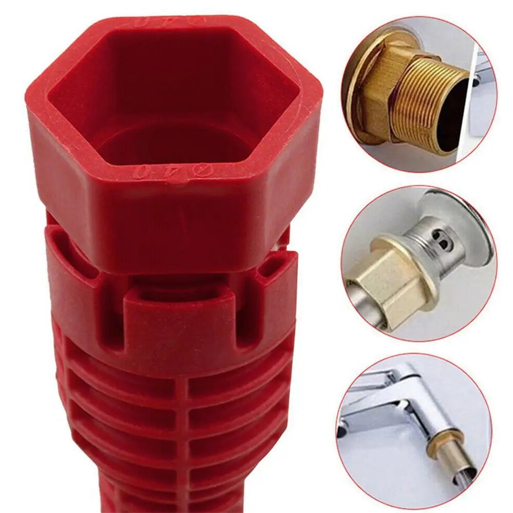 

NEW 8 In 1 Flume Wrench Anti-slip Kitchen Sink Repair Assembly Faucet Wrench Plumbing Bathroom Installation Wrench N3S0