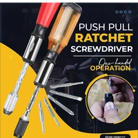 sueea%c2%ae push pull ratchet screwdriver set 6 in 1 screwdriver bit set sleeve driver bit holder ratchet socket screw driver kit